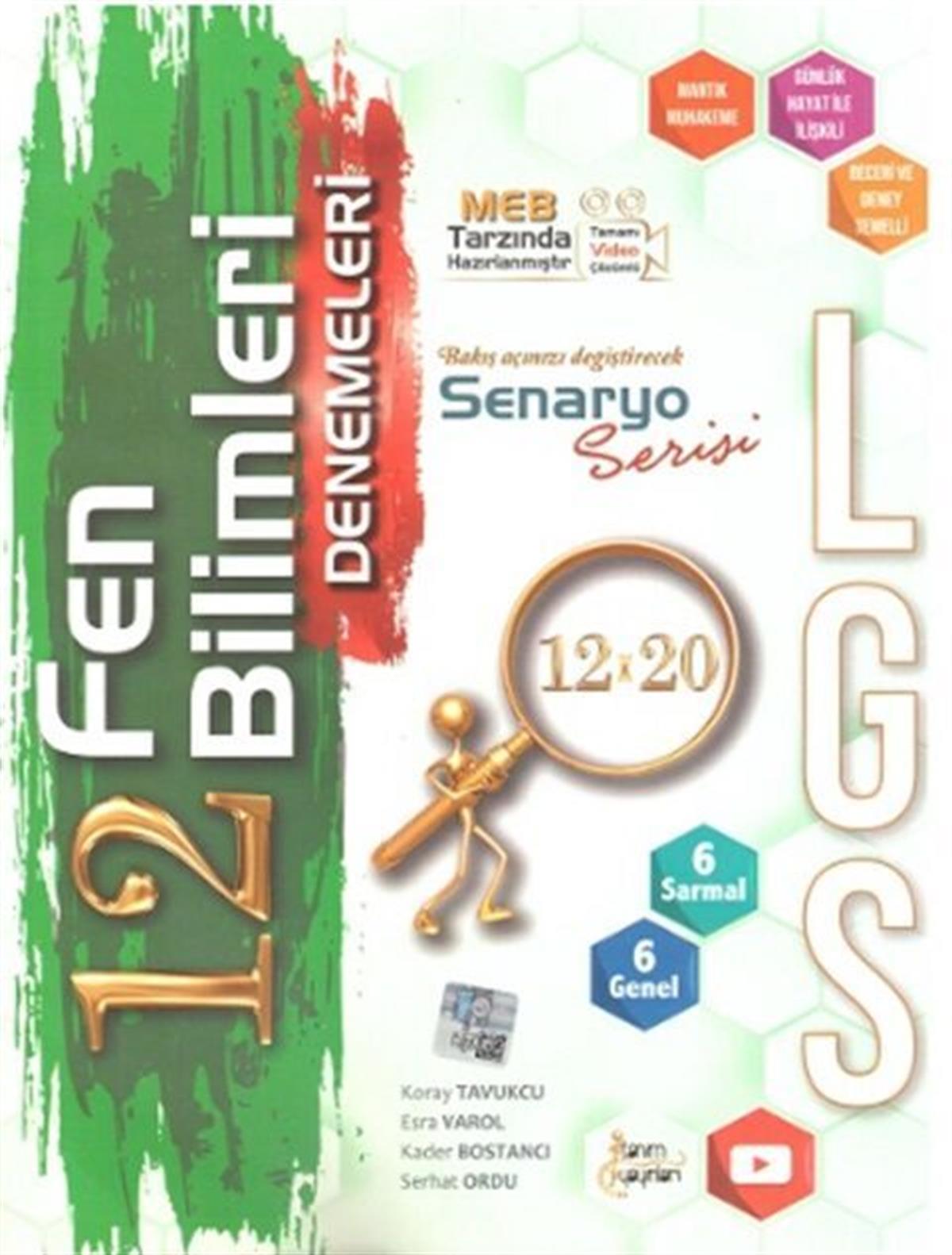 Tanım Yayınları 8. Sınıf LGS Fen Bilimleri 12 x 20 Deneme