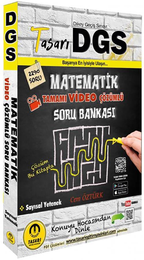 Tasarı Eğitim Yayınları 2026 DGS Matematik Tamamı Video Çözümlü Soru Bankası