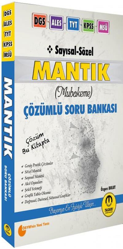 Tasarı Eğitim Yayınları DGS Matematik Sayısal Yetenek 50 de 50 Net Garanti Soru Bankası Çözümlü
