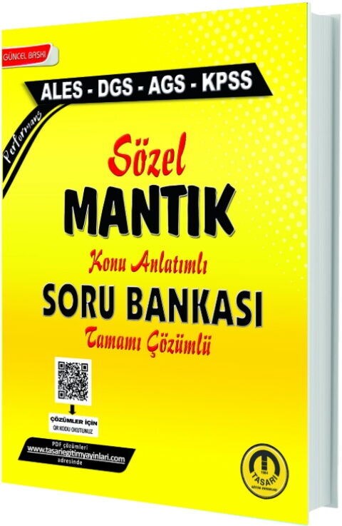 Tasarı Yayınları DGS ALES AGS Sözel Mantık Soru Bankası