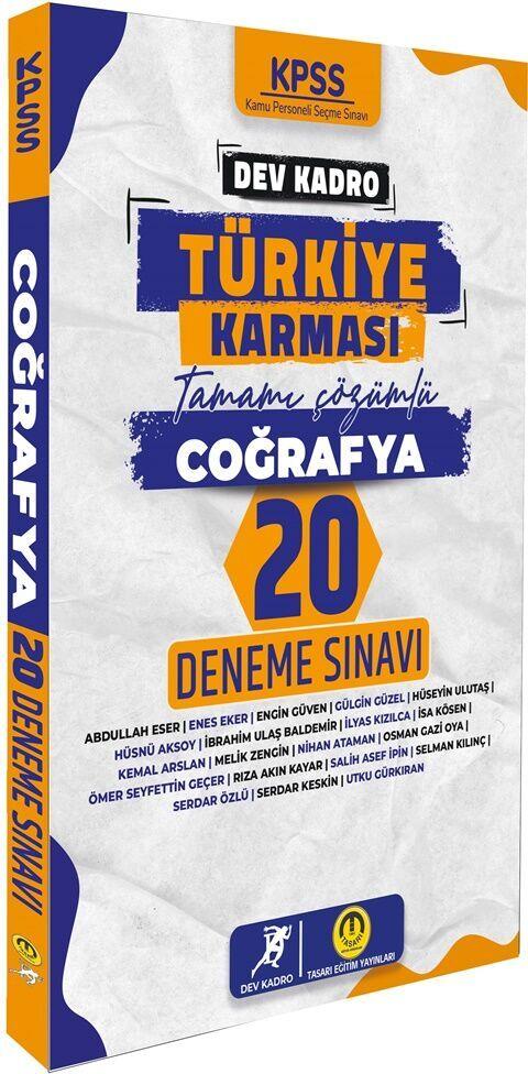 Tasarı Yayınları KPSS Coğrafya Dev Kadro Türkiye Karması 20 Deneme