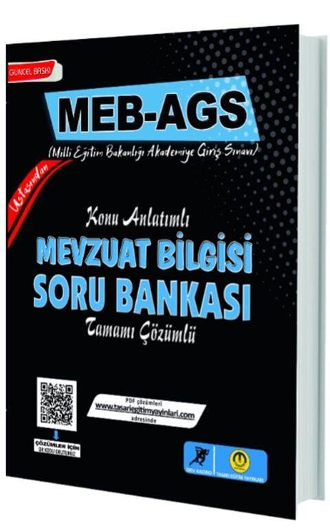 Tasarı Yayınları MEB AGS Mevzuat Bilgisi Soru Bankası