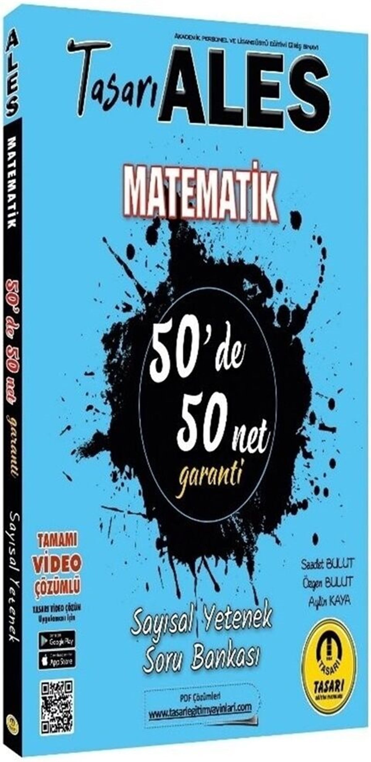 Tasarı Yayınları 2021 ALES Matematik 50 de 50 Net Sayısal Yetenek Video Çözümlü Soru Bankası