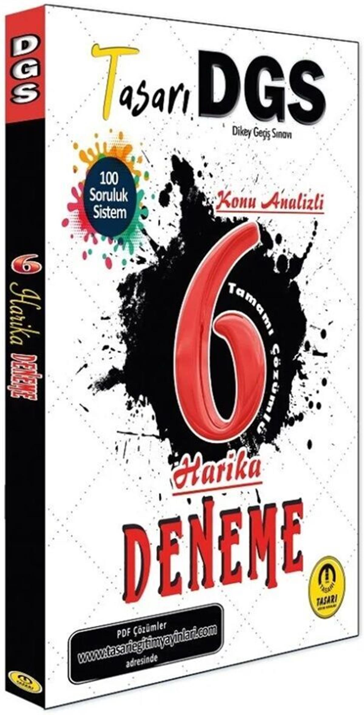 Tasarı Yayınları DGS Konu Analizli 6 Harika Çözümlü Deneme