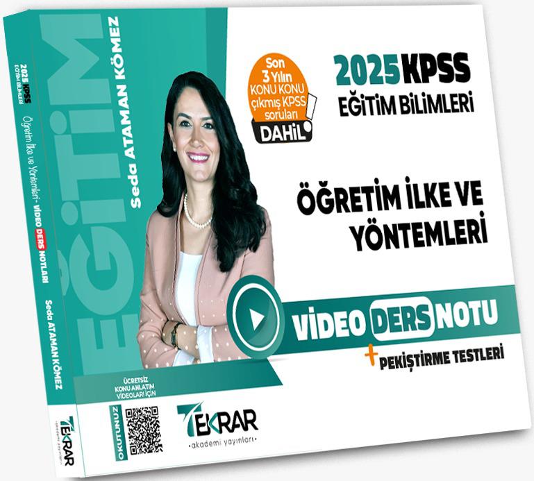 Tekrar Akademi 2025 KPSS Eğitim Bilimleri Öğretim İlke ve Yöntemleri Video Ders Notu