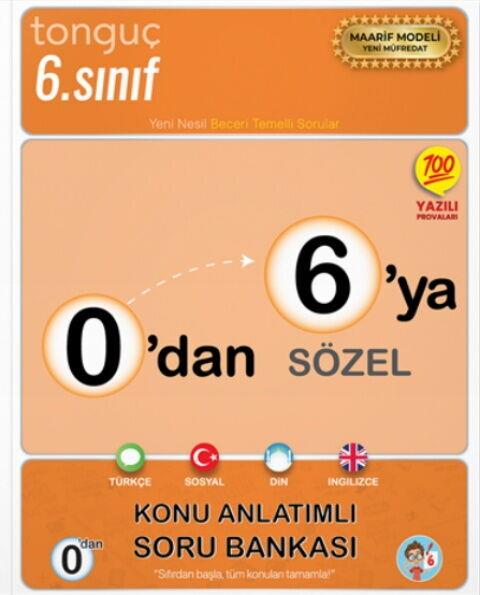 Tonguç Akademi 0 dan 6 ya Sözel Konu Anlatımlı Soru Bankası