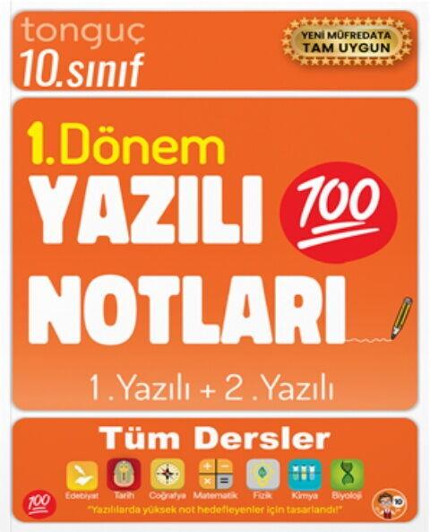 Tonguç Akademi 10. Sınıf Yazılı Notları 1. Dönem 1 ve 2. Yazılı