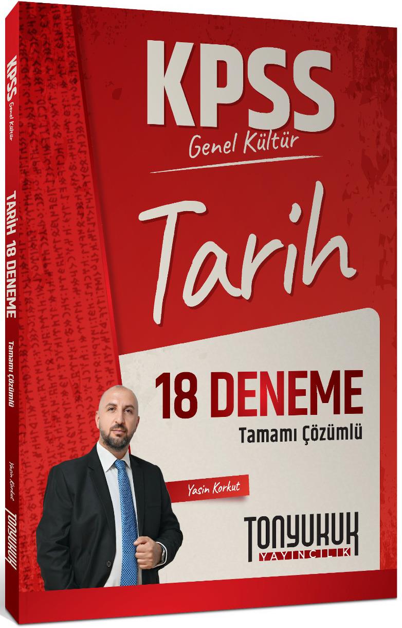 Tonyukuk Yayıncılık KPSS Genel Kültür Tarih Tamamı Çözümlü 18 Deneme