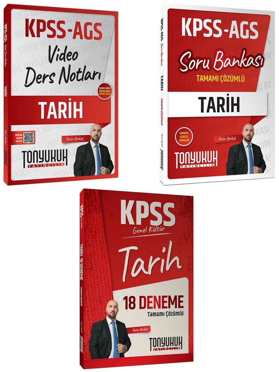 Tonyukuk Yayıncılık KPSS Genel Kültür Tarih Video-Soru-Deneme Seti