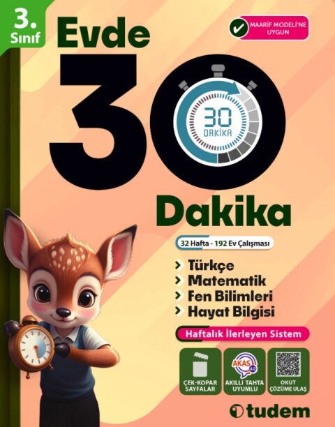 Tudem Yayınları 3. Sınıf Evde 30 Dakika