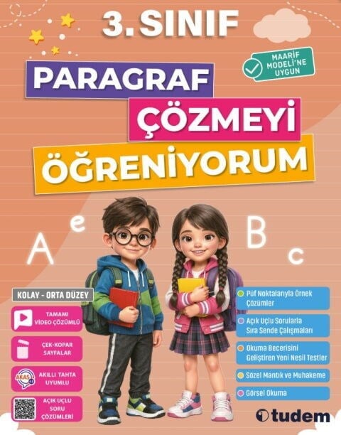 Tudem Yayınları 3. Sınıf Paragraf Çözmeyi Öğreniyorum