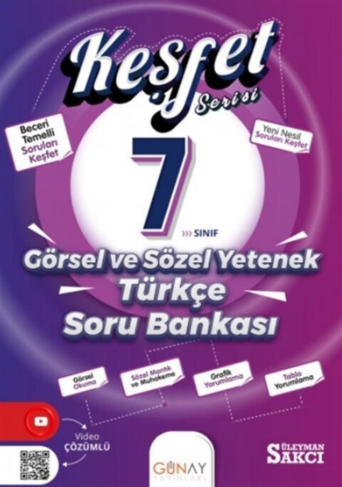 Tudem Yayınları 7. Sınıf Görsel ve Sözel Yetenek Türkçe Keşfet Soru Bankası