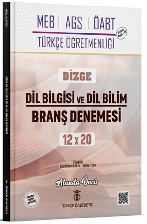 Türkçe ÖABTDEYİZ ÖABT MEB AGS Türkçe Dizge Dil Bilgisi ve Dil Bilim 12x20 Branş Denemeleri