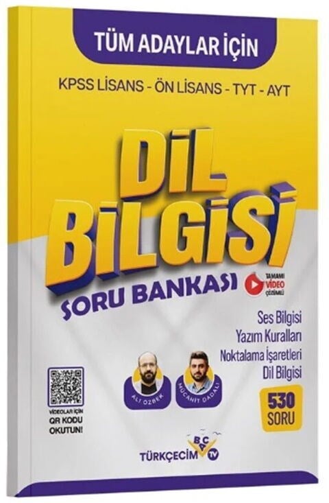 Türkçecim TV KPSS TYT AYT Dil Bilgisi Soru Bankası