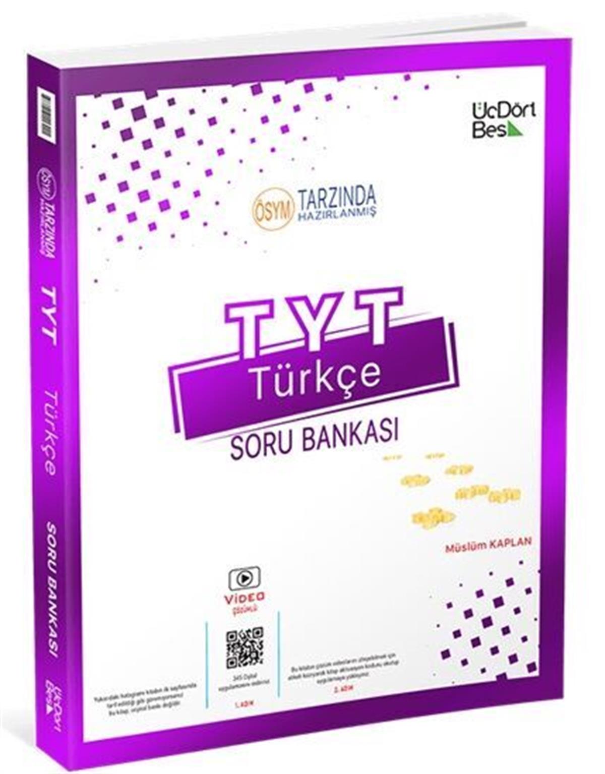 Üç Dört Beş Yayınları 2023 Tyt Türkçe Soru Bankası
