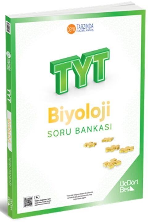 ÜçDörtBeş Yayınları TYT Biyoloji Soru Bankası