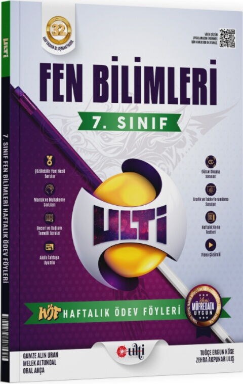 Ulti Yayınları 7. Sınıf Fen Bilimleri Haftalık Ödev Föyleri