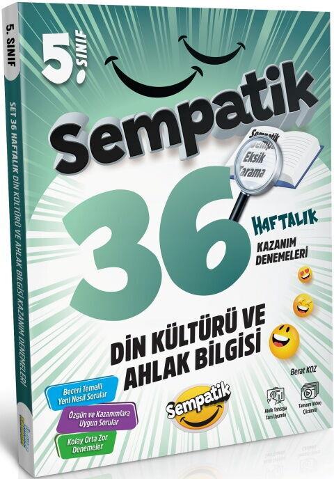 Ünlüler Karması 5. Sınıf Din Kültürü ve Ahlak Bilgisi Sempatik 36 Haftalık Kazanım Denemeleri