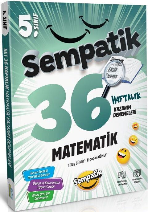 Ünlüler Karması 5. Sınıf Matematik Sempatik 36 Haftalık Kazanım Denemeleri
