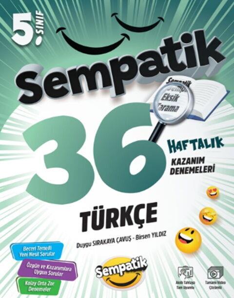 Ünlüler Karması 5. Sınıf Türkçe Sempatik 36 Haftalık Kazanım Denemeleri