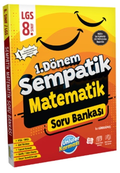 Ünlüler Karması 8. Sınıf LGS Matematik 1. Dönem Sempatik Soru Bankası