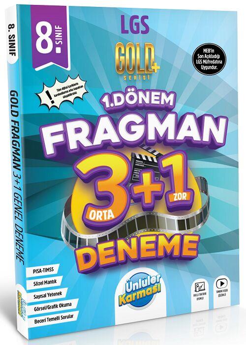 Ünlüler Karması 8. Sınıf LGS Tüm Dersler 1. Dönem Fragman 3+1 Deneme Gold Serisi