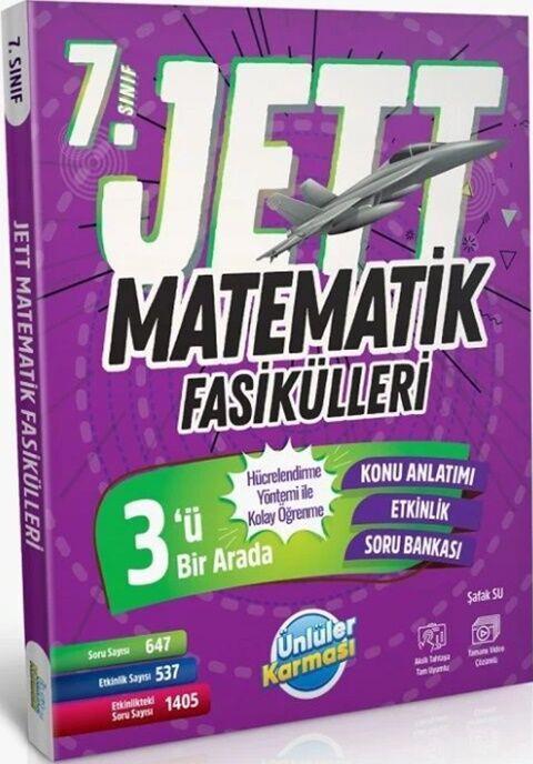 Ünlüler Yayınları 7. Sınıf Matematik JETT Soru Fasikülleri