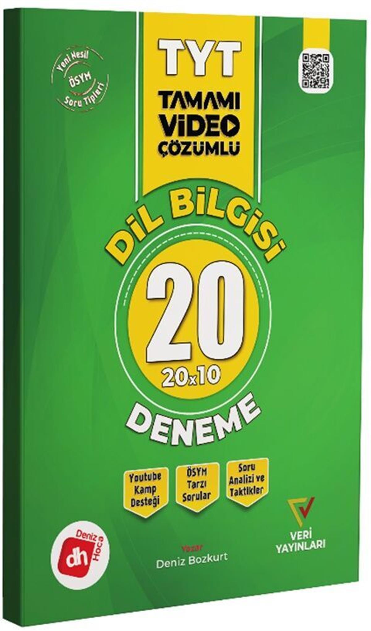 Veri Yayınları TYT Dil Bilgisi 20 Deneme