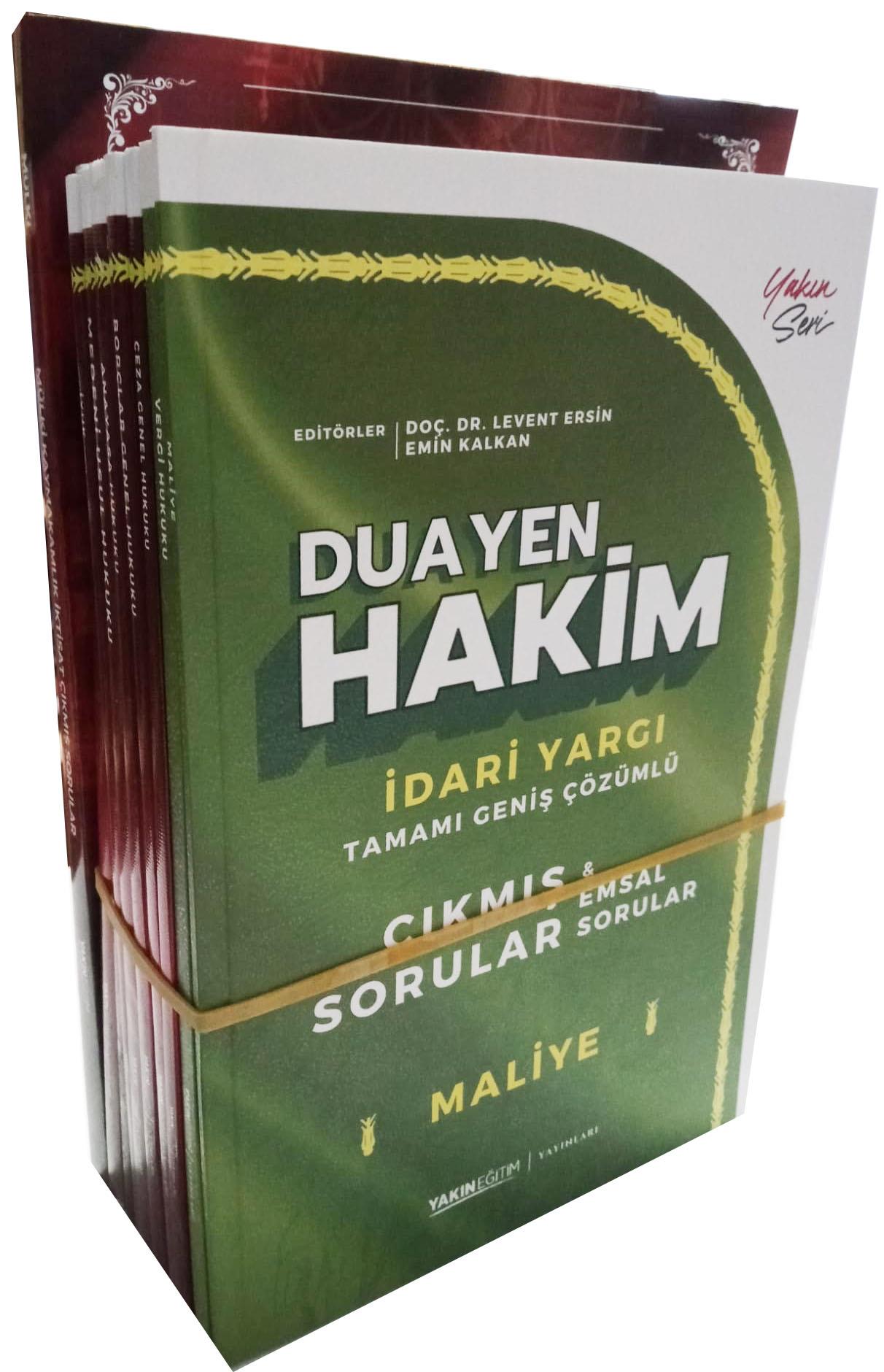 Yakın Eğitim DUAYEN Hakim İdari Yargı Çıkmış ve Emsal Soru Bankası Seti 10 Kitap