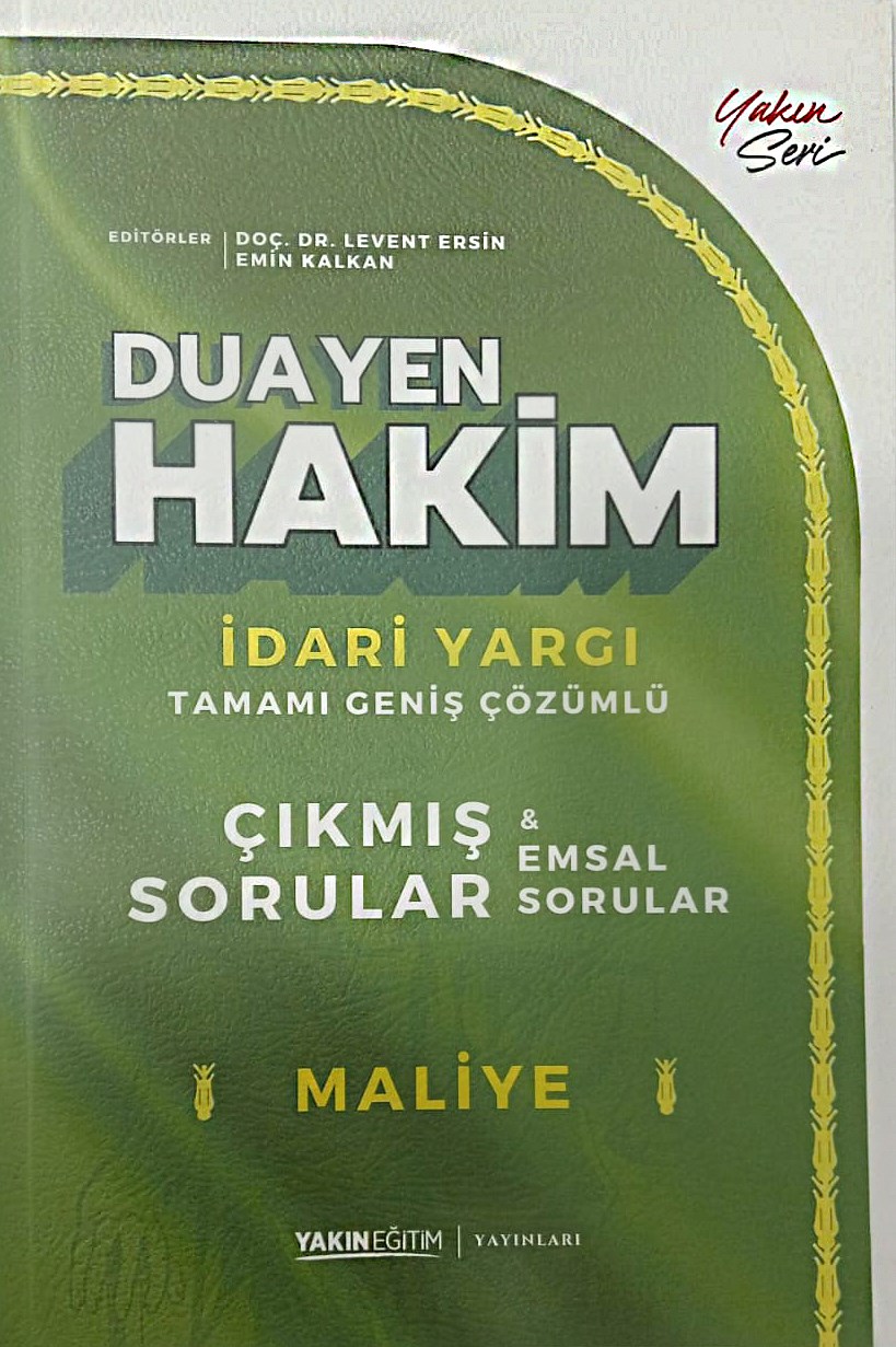 Yakın Eğitim Yayınları Duayen Hakim İdari Yargı Çıkmış Sorular Maliye