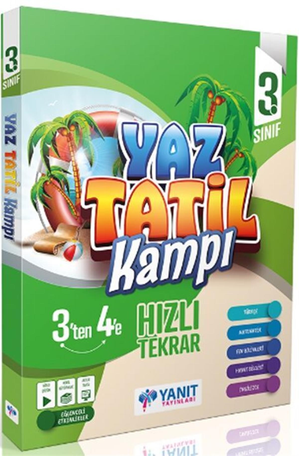 Yanıt Yayınları 3. Sınıf Yaz Tatil Kitabı Kampı