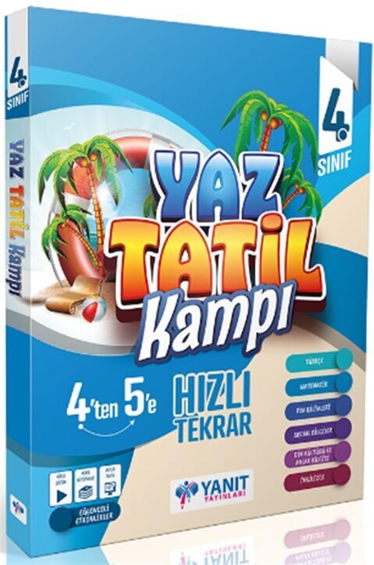 Yanıt Yayınları 4. Sınıf Yaz Tatil Kitabı Kampı