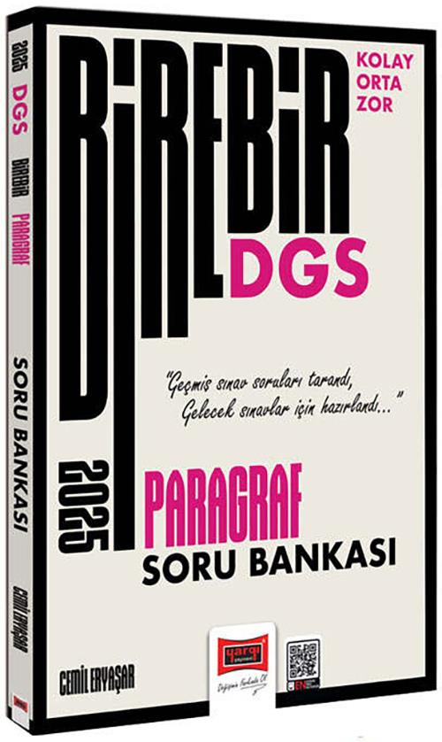 Yargı 2025 DGS Birebir Serisi Kolay Orta Zor Paragraf Soru Bankası