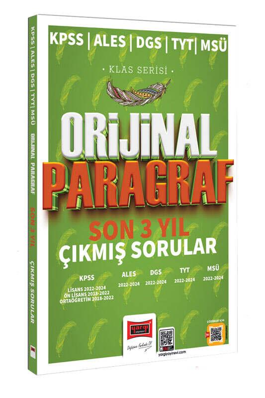 Yargı 2025 KPSS ALES DGS TYT MSÜ Klas Serisi Orijinal Paragraf Son 3 Yıl Çıkmış Sorular