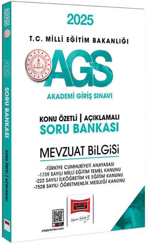 Yargı 2025 MEB AGS Mevzuat Bilgisi Konu Özetli Açıklamalı Soru Bankası