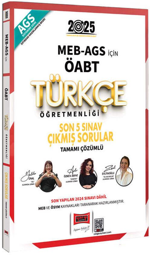 Yargı 2025 MEB AGS ÖABT Türkçe Öğretmenliği Son 5 Sınav Çıkmış Sorular