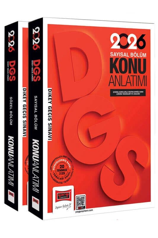 Yargı 2026 DGS Sayısal Sözel Yetenek Konu Anlatımlı Modüler Set 2 Cilt