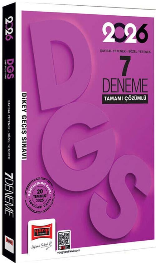 Yargı 2026 DGS Sayısal Sözel Yetenek Tamamı Çözümlü 7 Deneme