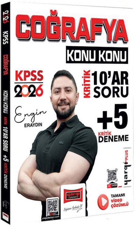 Yargı 2026 KPSS Coğrafya Konu Konu Kritik 10ar Soru +5 Kritik Deneme Sınavı