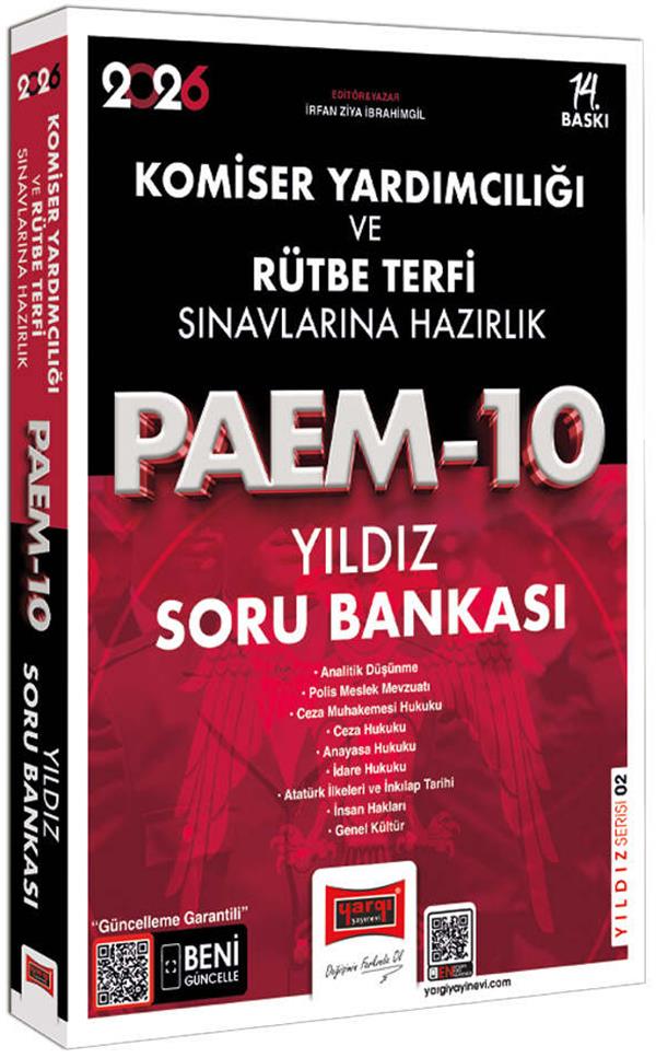 Yargı 2026 PAEM Komiser Yardımcılığı ve Rütbe Terfi Sınavlarına Hazırlık Yıldız Soru Bankası
