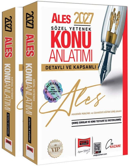 Yargı 2027 ALES VİP Sayısal Sözel Yetenek Detaylı ve Kapsamlı Konu Anlatımı 2 Cilt
