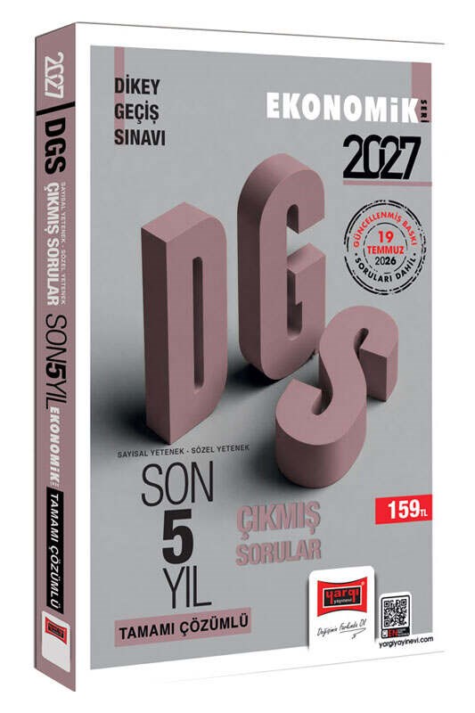 Yargı 2027 DGS Sayısal-Sözel Yetenek Tamamı Çözümlü Son 5 Yıl Çıkmış Sorular Ekonomik Seri