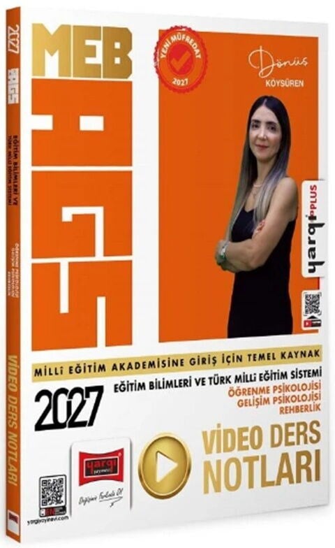 Yargı 2027 MEB AGS Eğitim Bilimleri ve Türk Milli Eğitim Sistemi Öğrenme Gelişim Psikolojisi Rehberlik Video Ders Notları