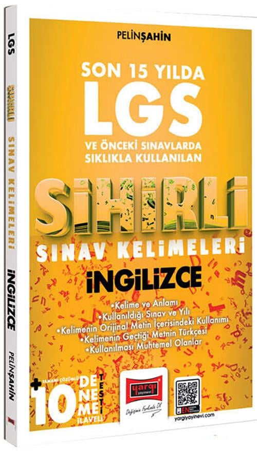 Yargı 8.Sınıf LGS Son 15 Yılda Sıklıkla Kullanılan Sihirli Sınav Kelimeleri İngilizce