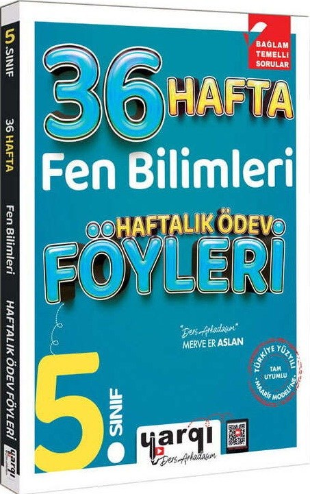 Yargı Ders Arkadaşım 5. Sınıf Fen Bilimleri 36 Haftalık Ödev Föyleri