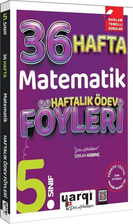 Yargı Ders Arkadaşım 5. Sınıf Matematik 36 Haftalık Ödev Föyleri