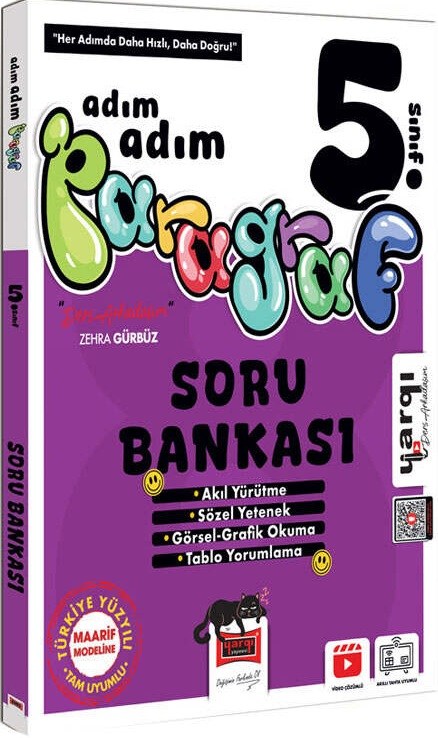 Yargı Ders Arkadaşım 5. Sınıf Adım Adım Paragraf Soru Bankası