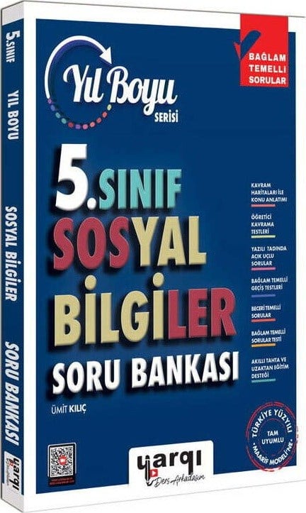 Yargı Ders Arkadaşım 5. Sınıf Sosyal Bilgiler Yıl Boyu Soru Bankası