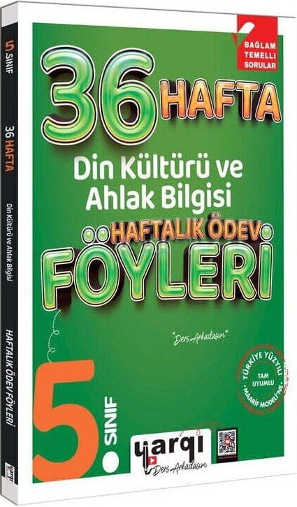 Yargı Ders Arkadaşım 5. Sınıf Din Kültürü ve Ahlak Bilgisi 36 Haftalık Ödev Föyleri