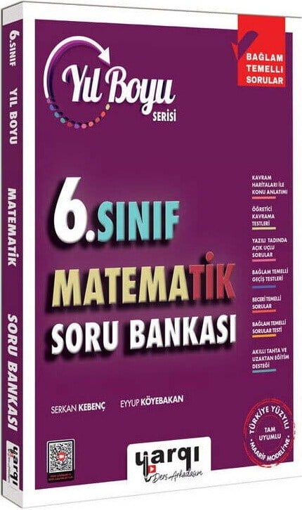 Yargı Ders Arkadaşım 6. Sınıf Matematik Yıl Boyu Soru Bankası